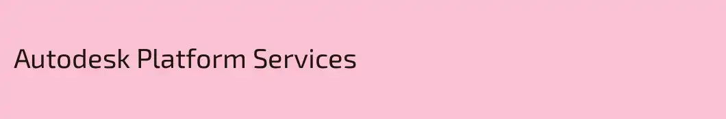 Autodesk Platform Services